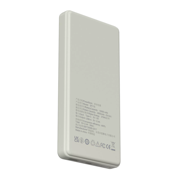 Devia - 10,000mAh Dual Port LED Indicator Mini Powerbank - Ivory - Image 10