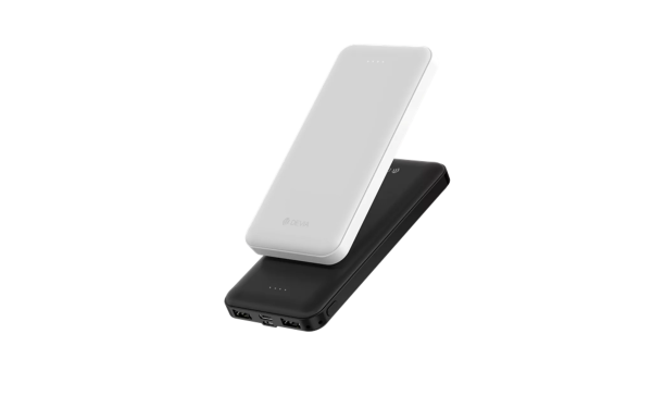 Devia - 10,000mAh Kintone Dual Port LED Indicator Powerbank - Black - Image 2