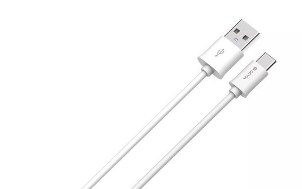 Devia 1m (2.1A) USB to USB-C Cable - White
