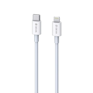 Devia - 1m (20W) Power Delivery - USB-C to Non-MFI Lightning Cable - White
