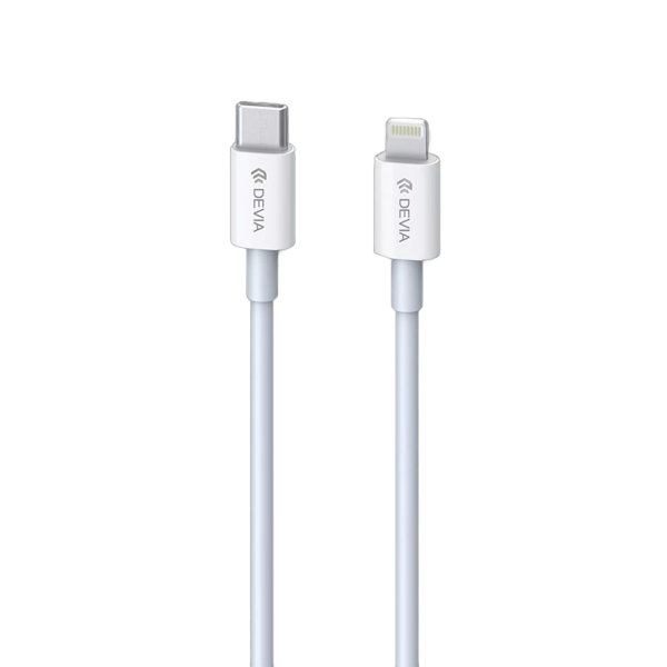 Devia - 1m (20W) Power Delivery - USB-C to Non-MFI Lightning Cable - White