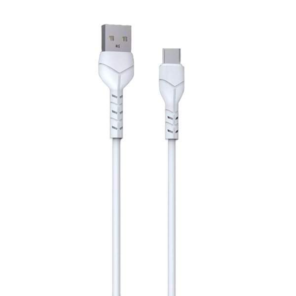 Devia 1m Basic (2.1A) USB to USB-C Cable - White