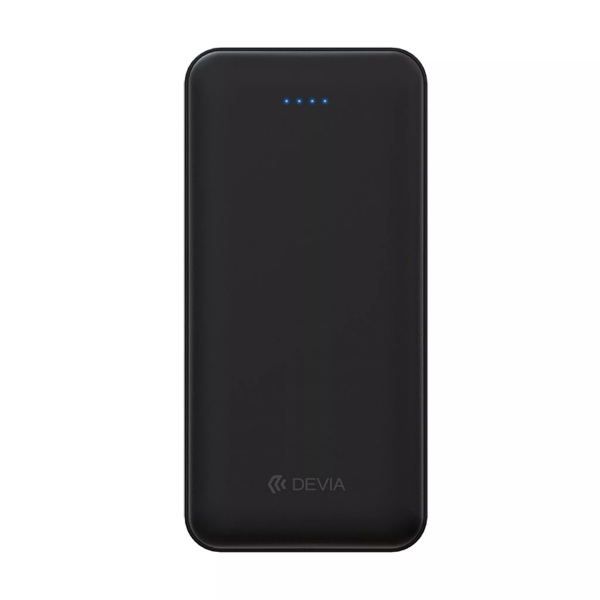 Devia - 20,000mAh Kintone Dual Port LED Indicator Powerbank - Black