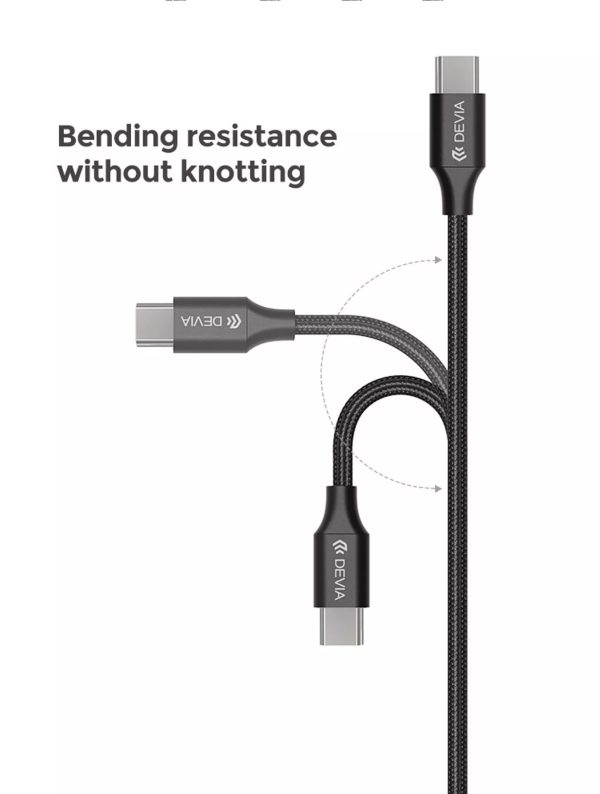 Devia - 2m (2.1A) Mesh Armour USB to Non-MFi Lightning Cable - Black - Image 5
