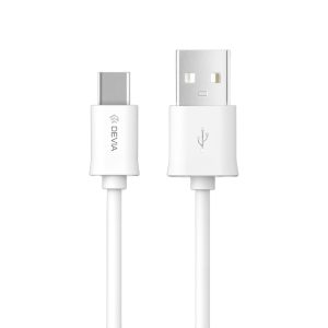Devia 2m (2.1A) USB to USB-C Cable - White