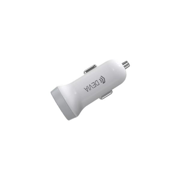 Devia - 3.1A Dual USB Port Car Adapter - White - Image 5