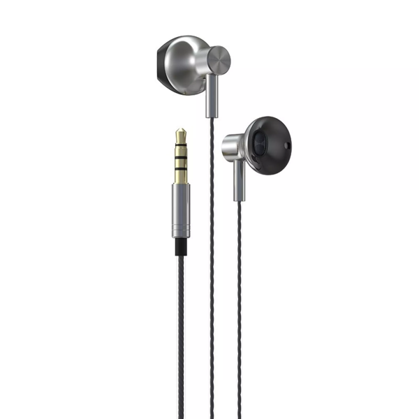 Devia - 3.5mm Metal Earphones with Microphone & Volume Control - Black - Image 7