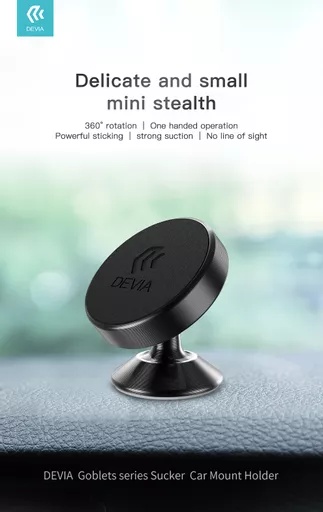 Devia - magnetic plate dashboard car holder - black - image 3