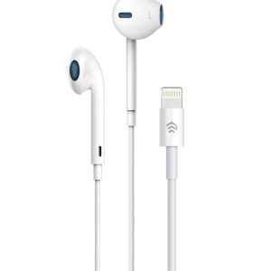 Devia - Non-MFI Lightning Bluetooth Earphones with Microphone & Volume Control - White