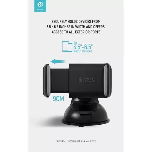 Devia - sturdy universal car mount holder - black - image 3