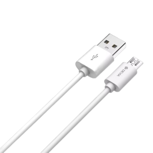 Devia 1m (2.1A) USB to MicroUSB Cable - White
