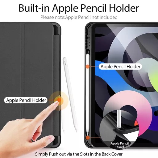 Dux ducis - domo tablet case for ipad air (2020/2021/2022/2024) (10. 9 & 11) - black - image 3