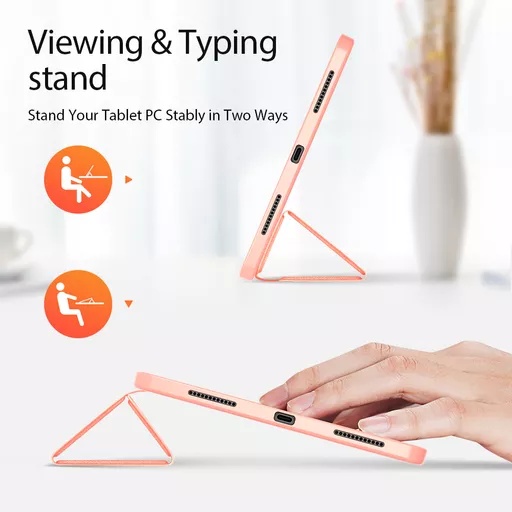 Dux ducis - domo tablet case for ipad air (2020/2021/2022/2024) (10. 9 & 11) - pink - image 2