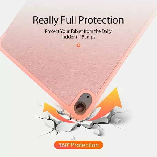 Dux ducis - domo tablet case for ipad air (2020/2021/2022/2024) (10. 9 & 11) - pink - image 7