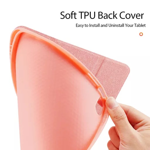 Dux ducis - domo tablet case for ipad air (2020/2021/2022/2024) (10. 9 & 11) - pink - image 9