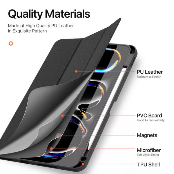 Dux Ducis - Domo Tablet Case for iPad Pro 11 (2024) - Black - Image 3