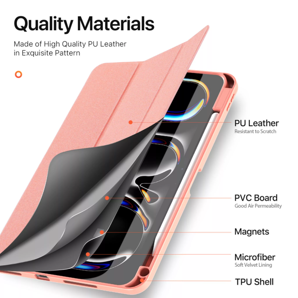 Dux Ducis - Domo Tablet Case for iPad Pro 11 (2024) - Pink - Image 2
