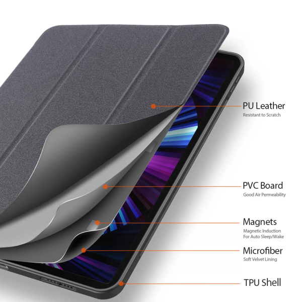 Dux Ducis - Domo Tablet Case for iPad Pro 11 (2018/2020/2021/2022) - Black - Image 10