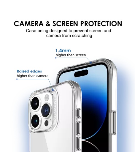 Phone case - proair for iphone 15 pro - clear - image 5