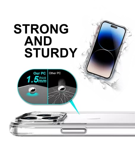 Phone case - proair for iphone 15 pro - clear - image 8