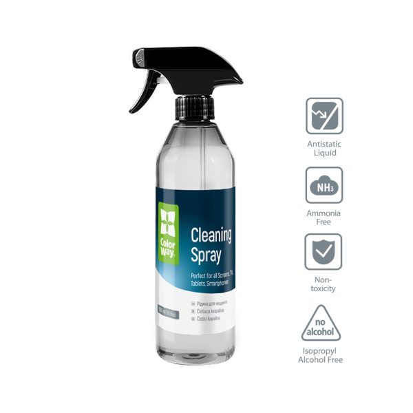 ColorWay Large Electronics Kit - Cleaning Liquid, Microfibre Cloth, Glass Cloth - Image 3