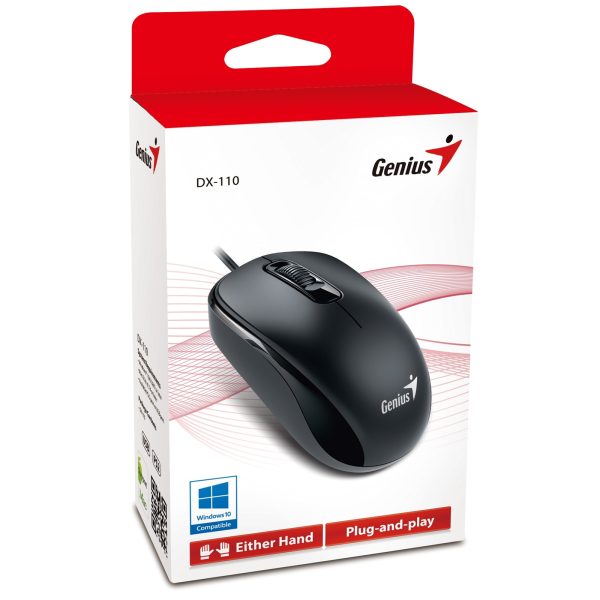 Genius DX-110 Optical USB Mouse - Black - Image 2