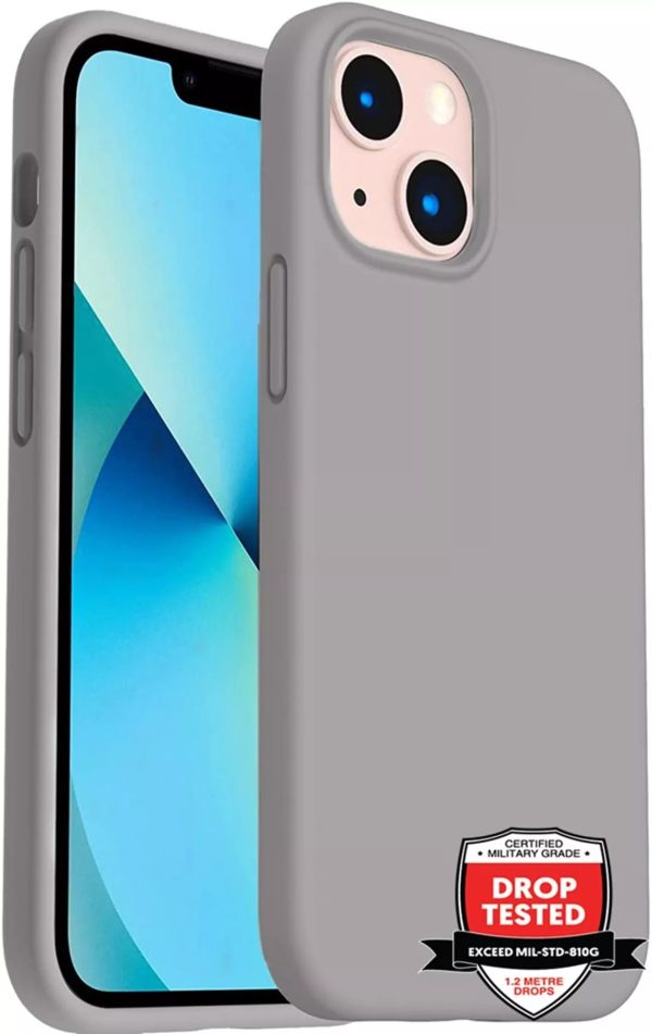 Phone Case - Silicone for iPhone 13 Mini - Storm Grey - Image 2