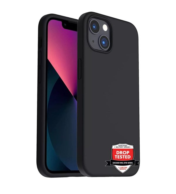 Phone Case - Silicone for iPhone 14 - Black