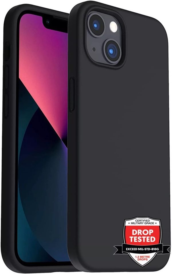Phone Case - Silicone for iPhone 14 - Black - Image 2