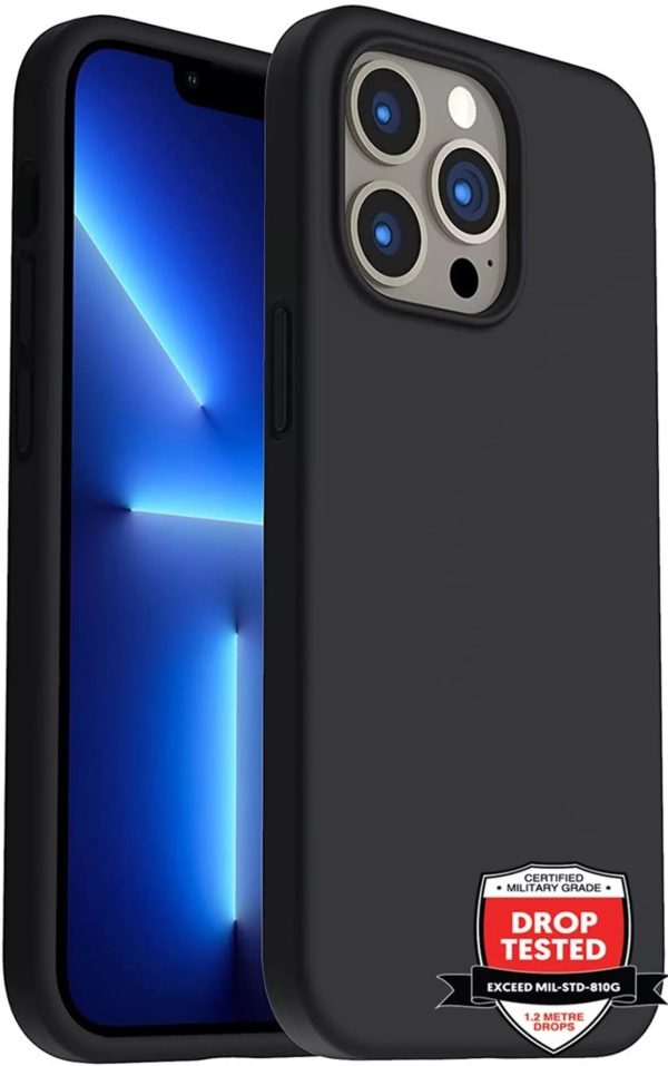 Phone Case - Silicone for iPhone 14 Pro Max - Black - Image 2