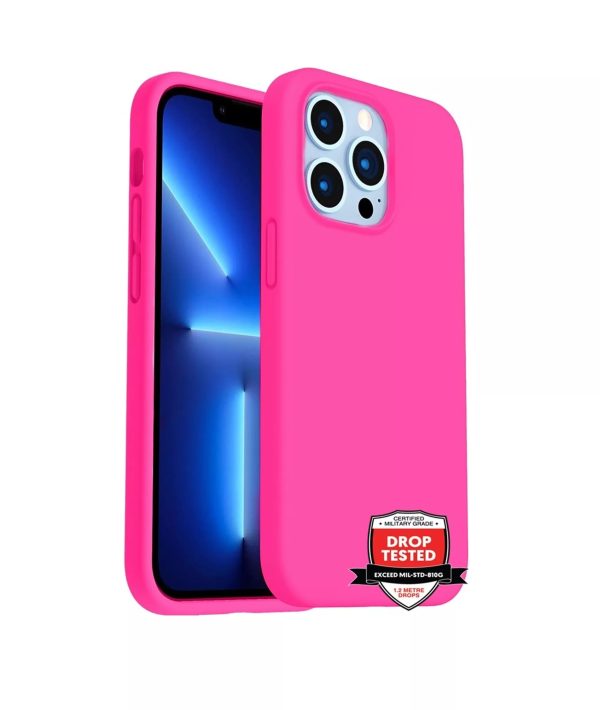 Phone Case - Silicone for iPhone 14 Pro Max - Pink