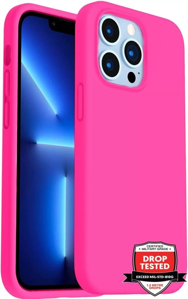 Phone Case - Silicone for iPhone 14 Pro Max - Pink - Image 2