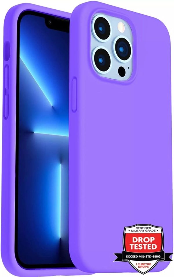 Phone Case - Silicone for iPhone 14 Pro Max - Purple - Image 2