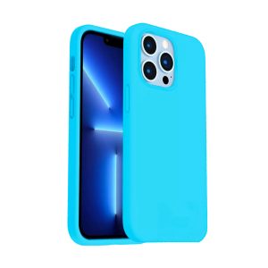 Phone Case - Silicone for iPhone 14 Pro Max - Sky Blue