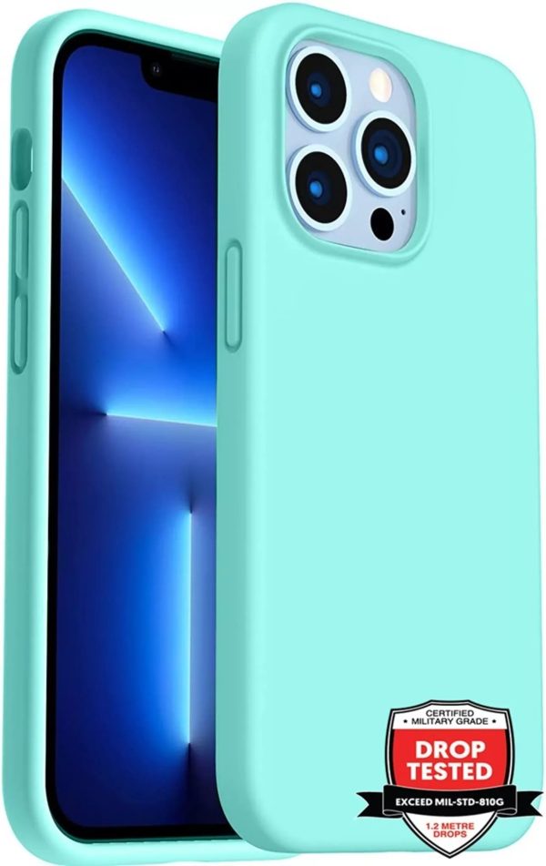 Phone Case - Silicone for iPhone 14 Pro - Mint - Image 2