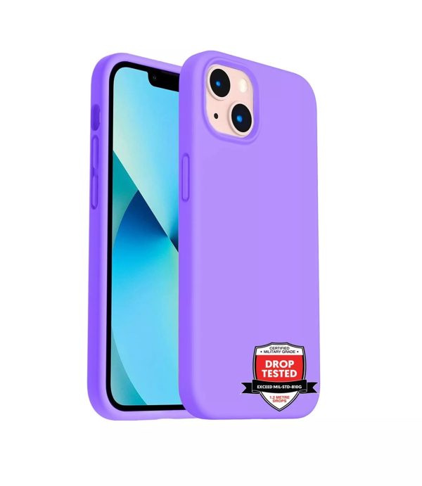 Phone Case - Silicone for iPhone 14 - Purple