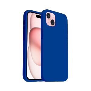 Phone Case - Silicone for iPhone 15 - Navy