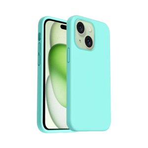 Phone Case - Silicone for iPhone 15 Plus - Mint