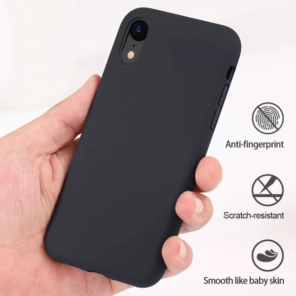 Phone Case - Silicone for iPhone XR - Black - Image 2