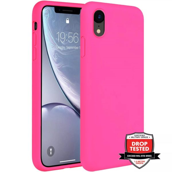 Phone Case - Silicone for iPhone XR - Pink