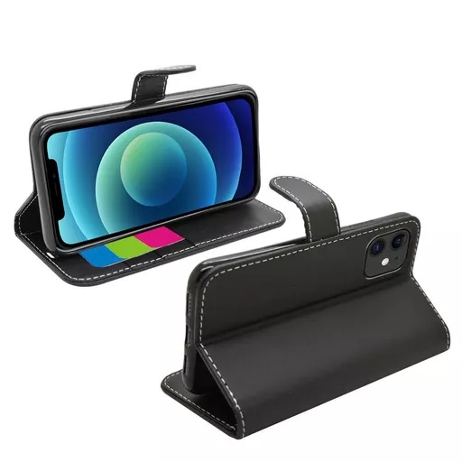 Phone case - wallet for iphone 12 & iphone 12 pro - black - image 5