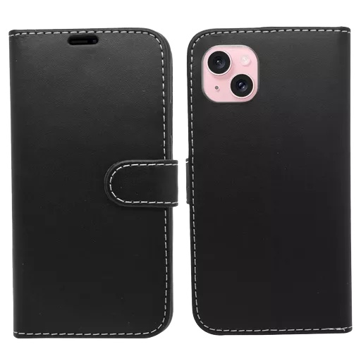 Phone case - wallet for iphone 15 - black - image 3