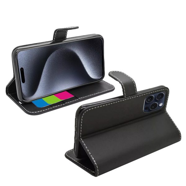 Phone Case - Wallet for iPhone 15 Pro - Black - Image 2