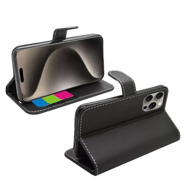 Phone Case - Wallet for iPhone 15 Pro Max - Black - Image 3