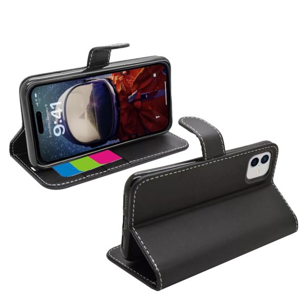 Phone Case - Wallet for iPhone 16 Plus - Black - Image 2