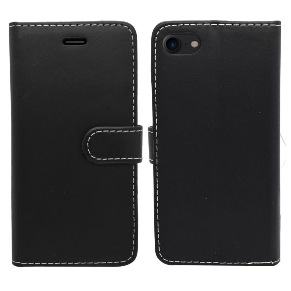 Phone Case - Wallet for iPhone SE/8/7/6S/6 - Black - Image 3