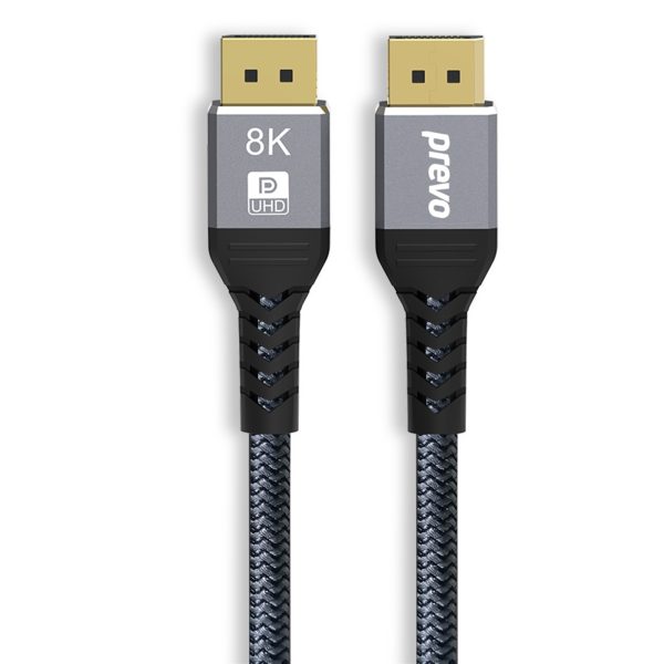 Prevo DisplayPort to DisplayPort Cable - v 1.4 - 2 metres / 2m - Image 3