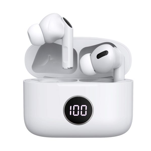 Prevo M10 Active Noise Cancelling Earbuds with Digital LED Wireless Charging Case -- Bluetooth 5.3 - Image 3