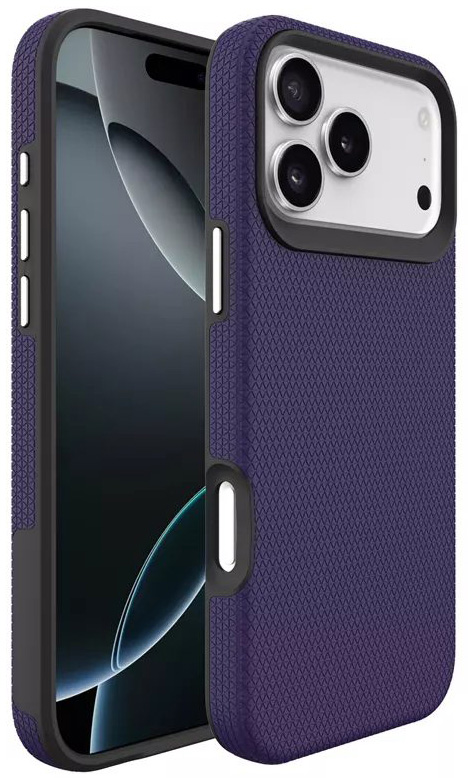 Progrip purple phone case for iphone 17 pro - angle
