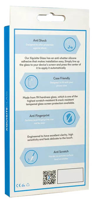 Xquisite protective tempered glass for iphone air - box rear